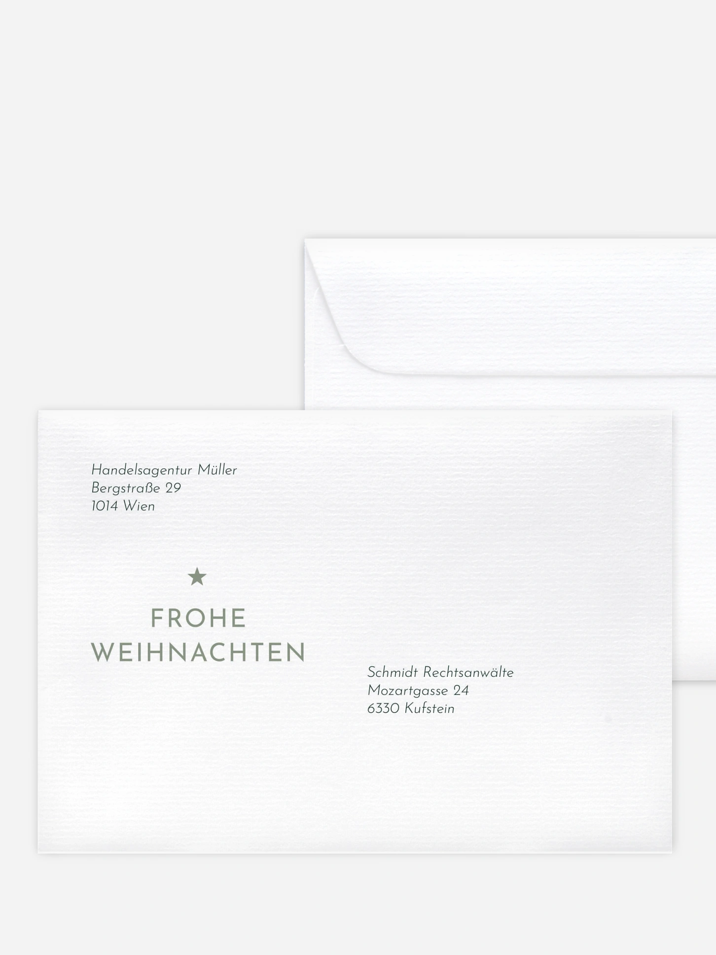 Bedruckte Umschläge geschäftl. Weihnachten Wish Tree
