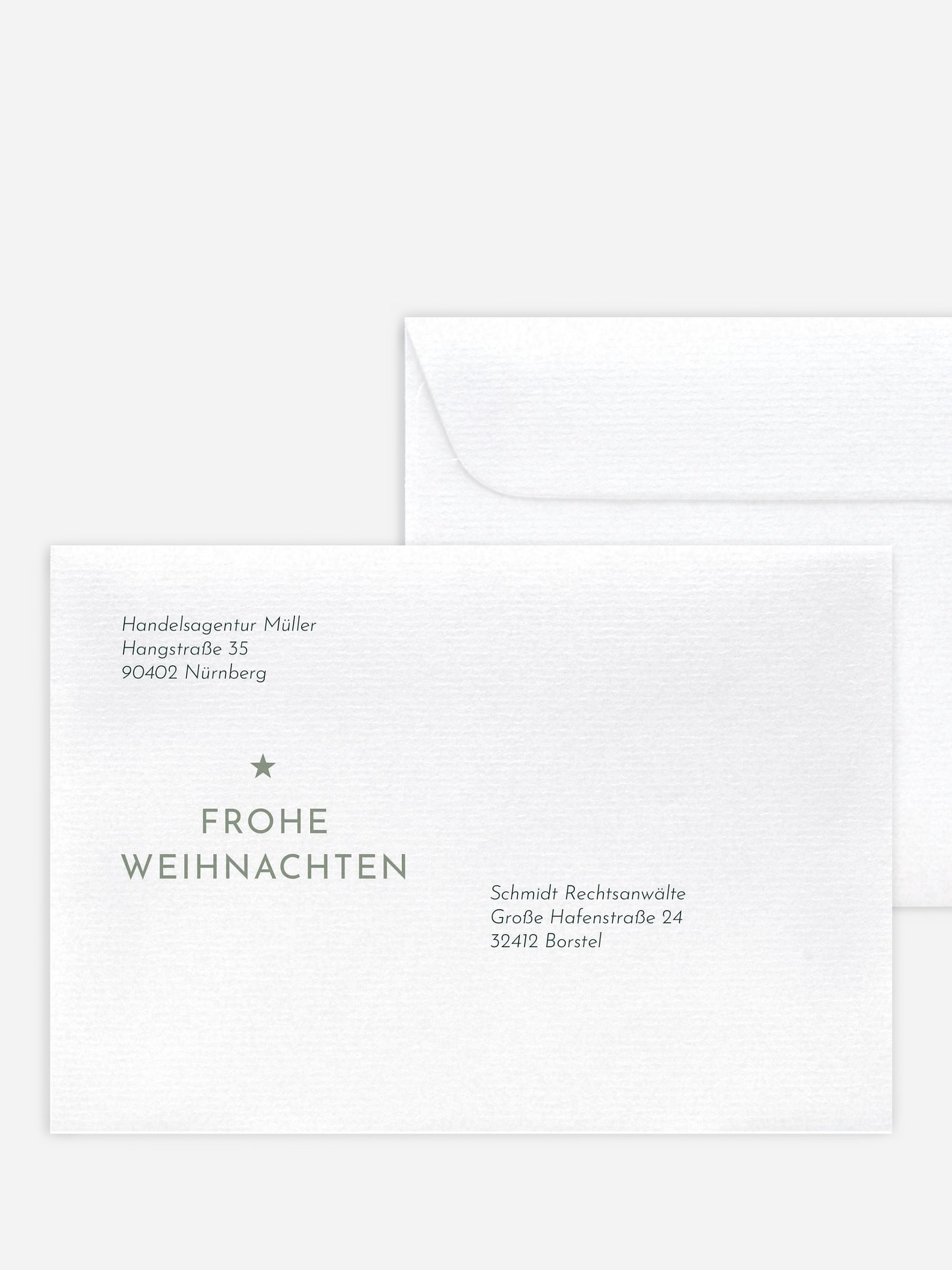 Bedruckte Umschläge geschäftl. Weihnachten Wish Tree