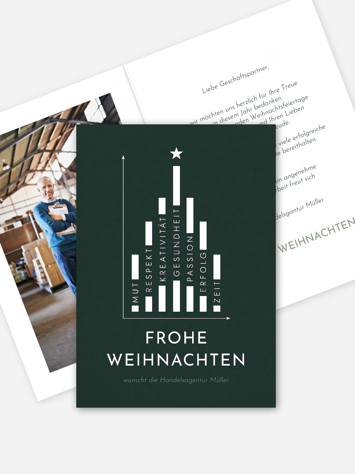Spendenkarten Geschäftlich Wish Tree