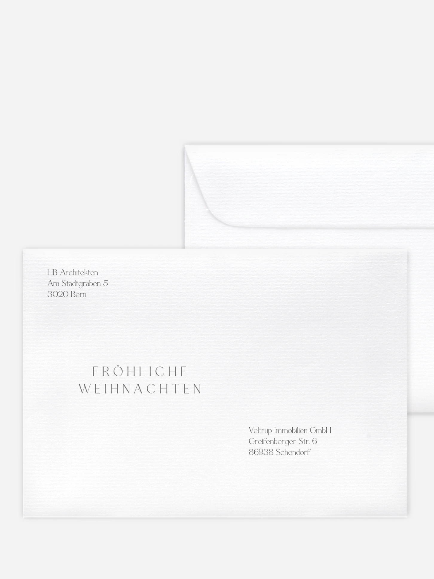 Bedruckte Umschläge geschäftl. Weihnachten Elegant Tree