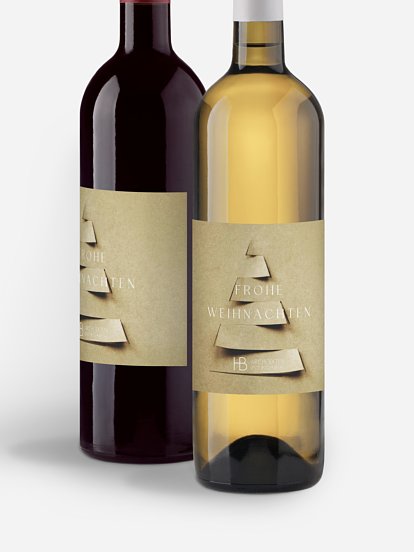 Flaschenetikett geschäftlich Elegant Tree