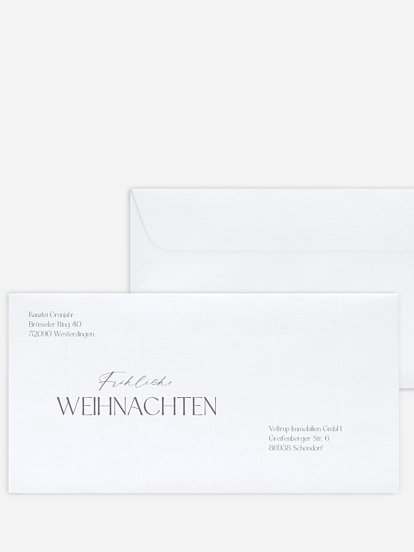 Bedruckte Umschläge geschäftl. Weihnachten Modern Pendant