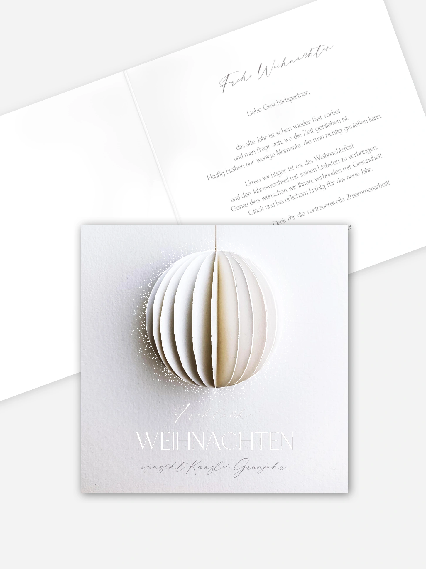 Geschäftliche Weihnachtskarte Modern Pendant