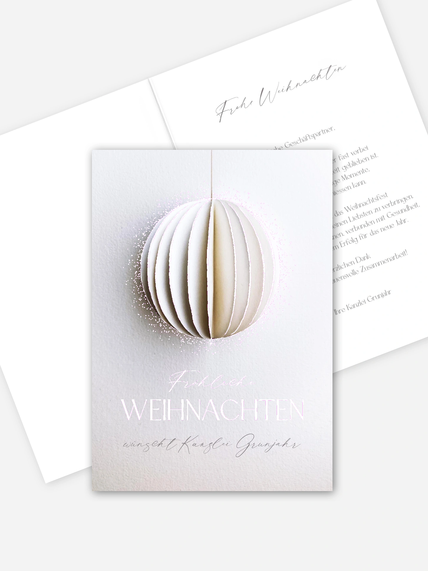Geschäftliche Weihnachtskarte Modern Pendant