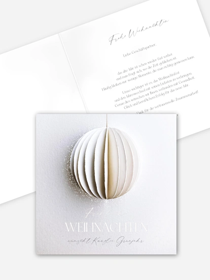Geschäftliche Weihnachtskarte Modern Pendant