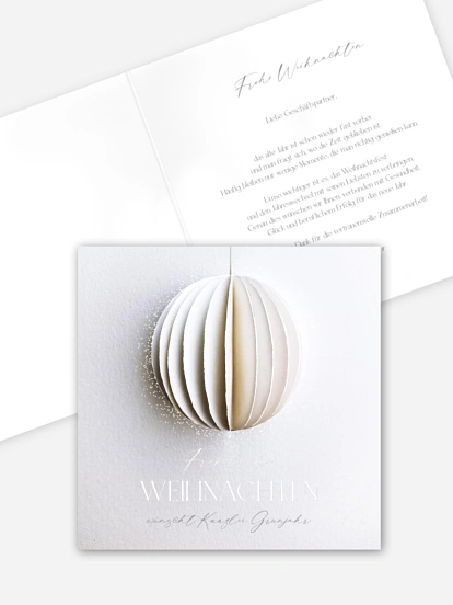 Geschäftliche Weihnachtskarte Modern Pendant