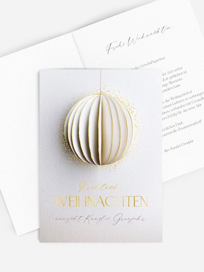 Geschäftliche Weihnachtskarte Modern Pendant