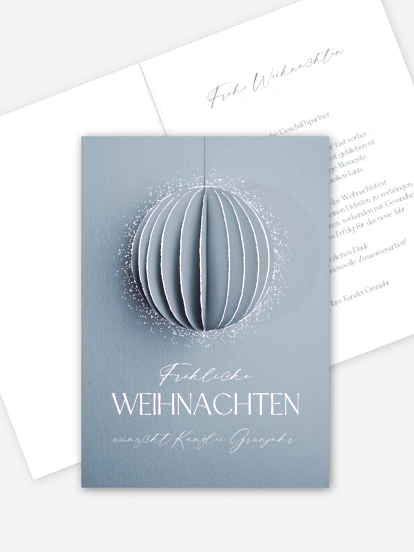 Geschäftliche Weihnachtskarte Modern Pendant