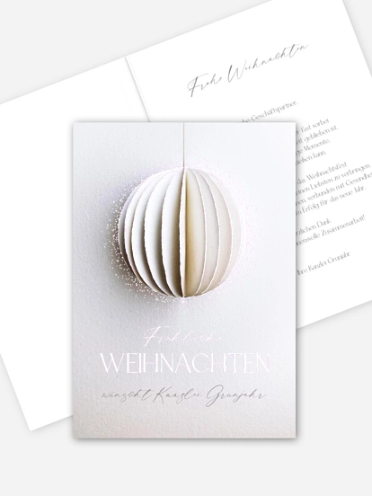 Geschäftliche Weihnachtskarte Modern Pendant