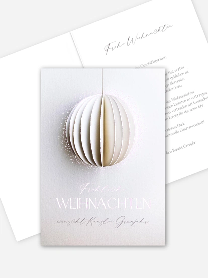 Geschäftliche Weihnachtskarte Modern Pendant