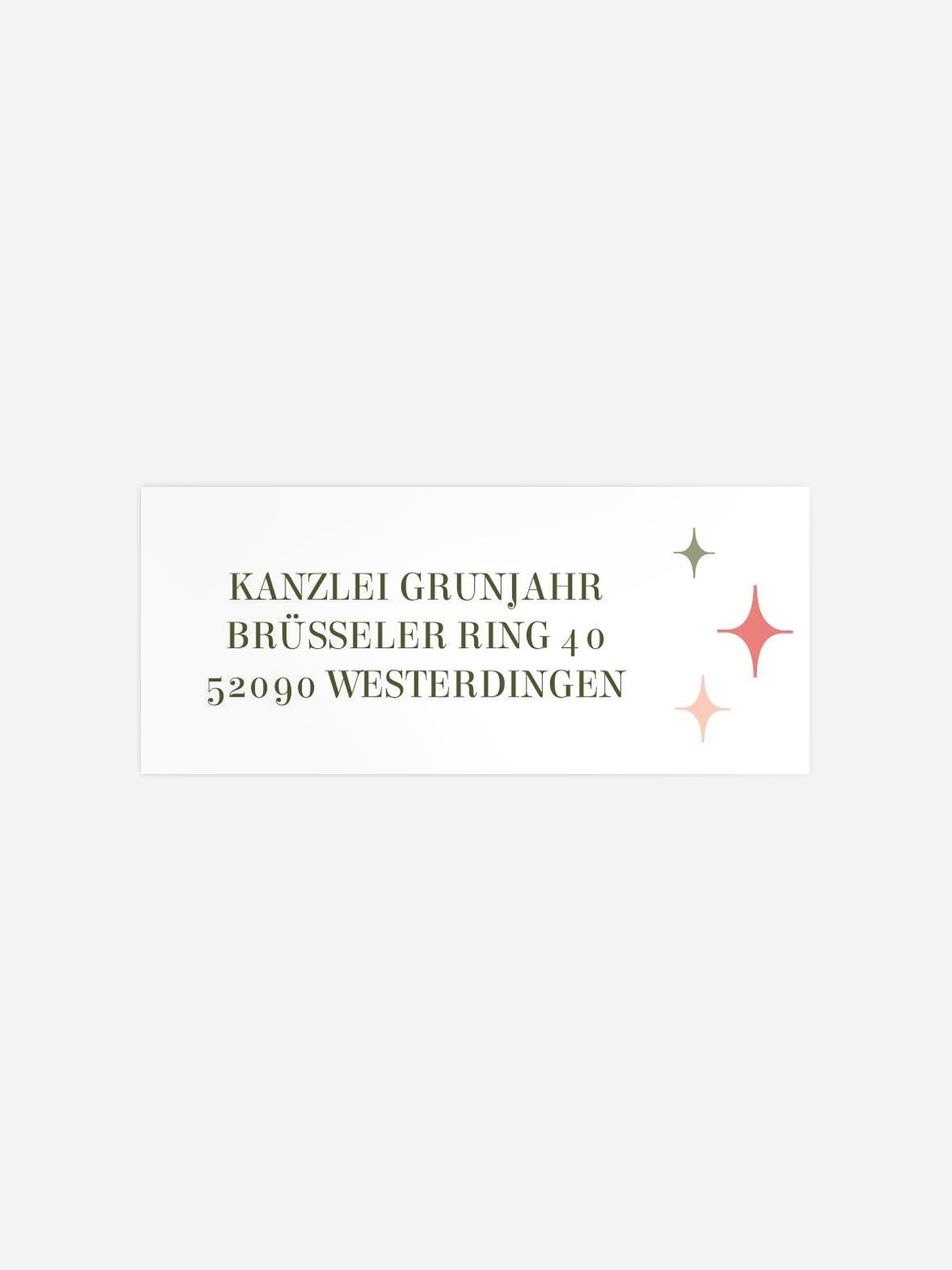 Absenderaufkleber geschäftl. Weihnachten Bold Letters