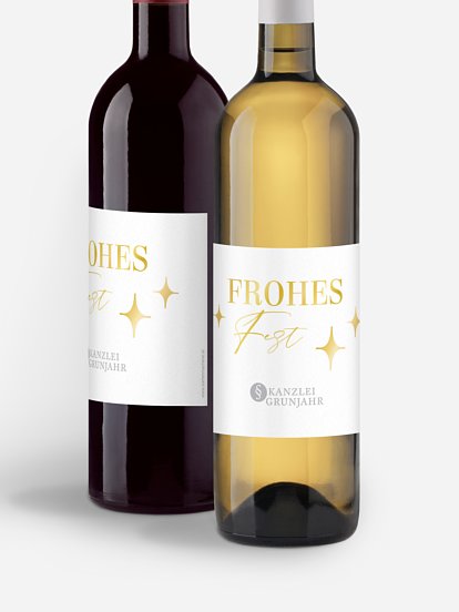 Flaschenetikett geschäftlich Bold Letters