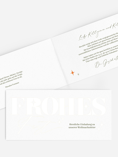 Weihnachtsfeier Bold Letters