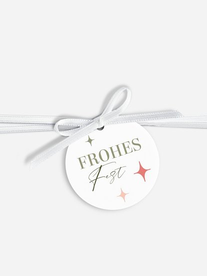 Geschenkanhänger Geschäftlich Bold Letters