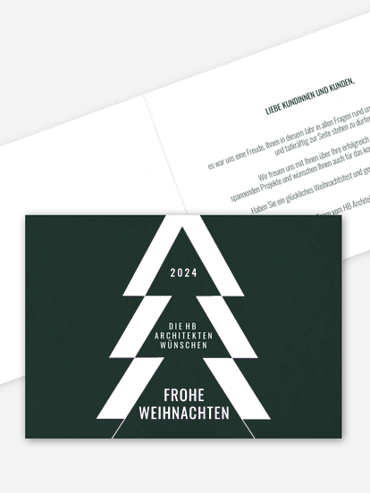 Geschäftliche Weihnachtskarte Festliche Grüße