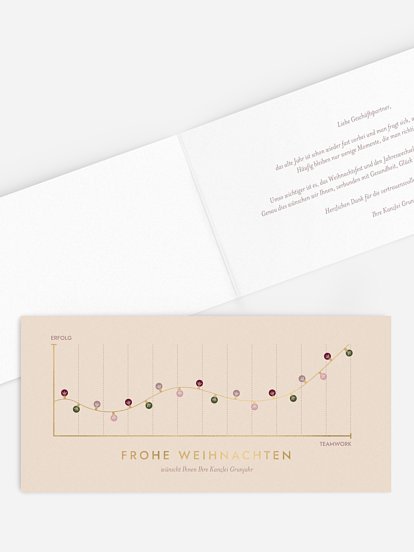 Geschäftliche Weihnachtskarte Bright Times