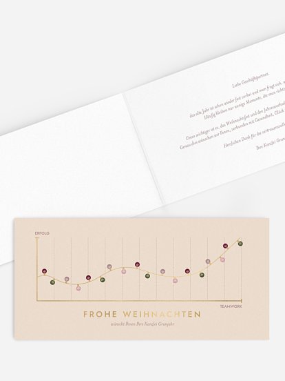 Geschäftliche Weihnachtskarte Bright Times