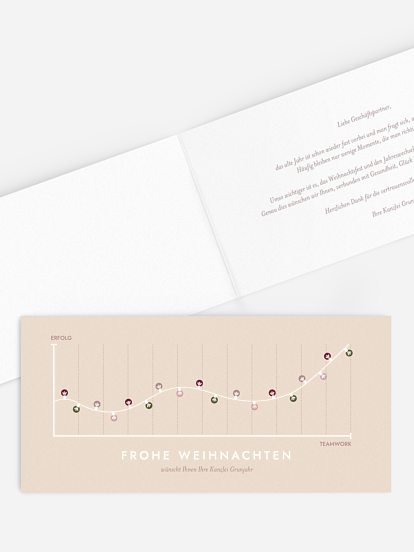 Geschäftliche Weihnachtskarte Bright Times