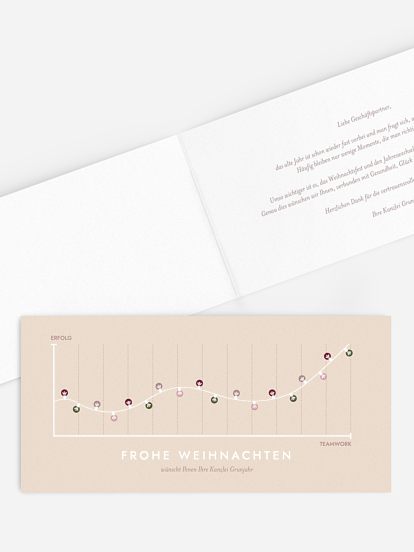 Geschäftliche Weihnachtskarte Bright Times