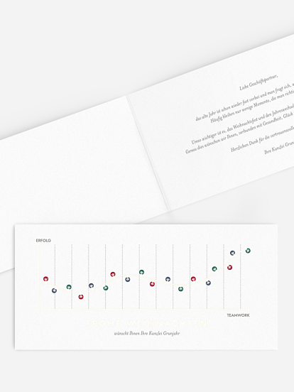 Geschäftliche Weihnachtskarte Bright Times