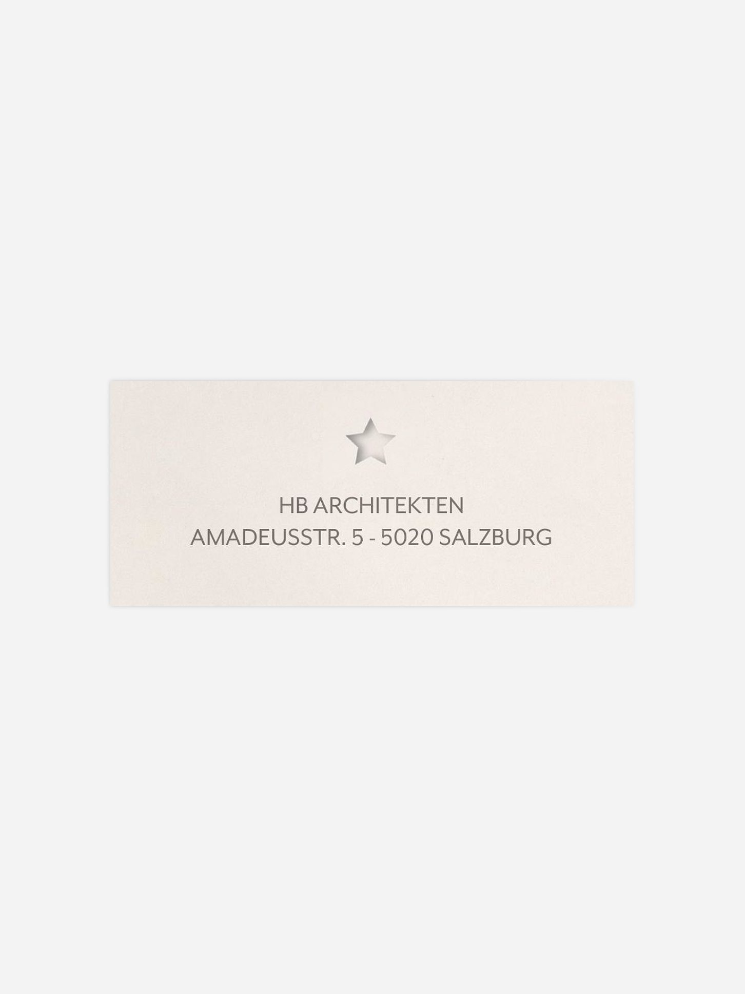 Absenderaufkleber geschäftl. Weihnachten Cut-Out-Tree
