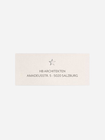 Absenderaufkleber geschäftl. Weihnachten Cut-Out-Tree