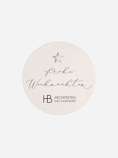 Geschenkaufkleber Geschäftlich Cut-Out-Tree