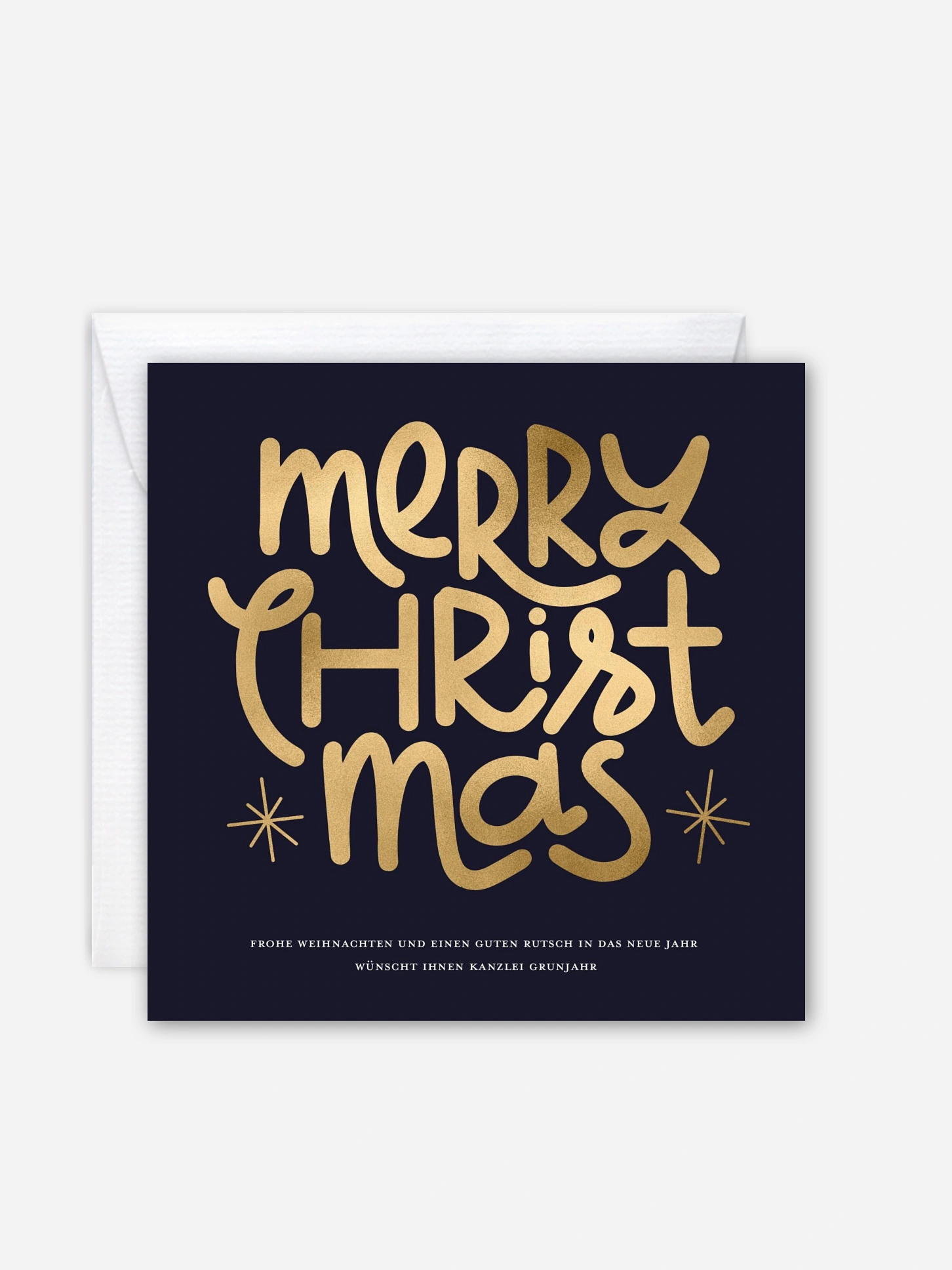 Geschäftliche Weihnachtskarte Festlicher Glanz