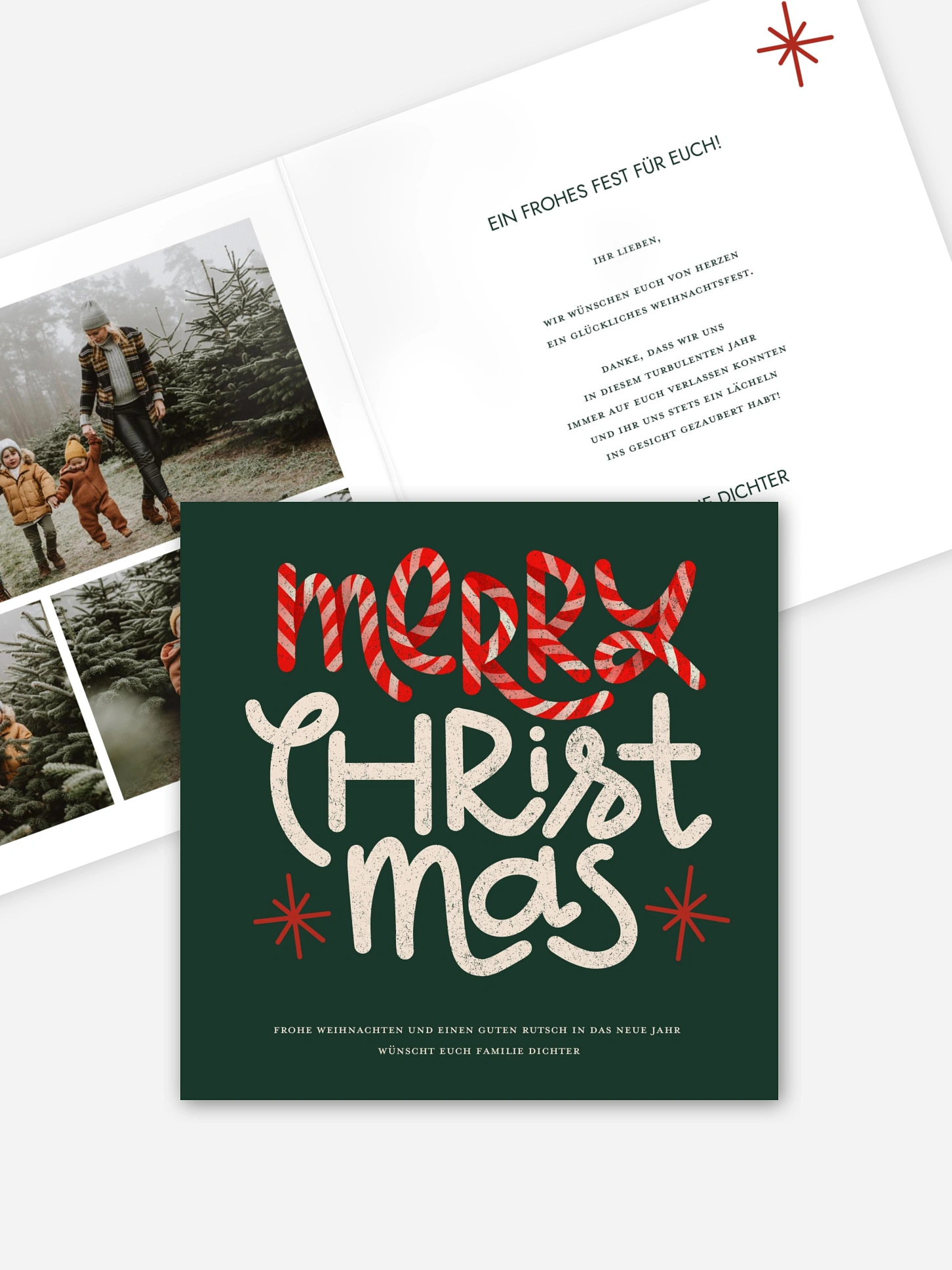 Weihnachtskarte Festlicher Glanz