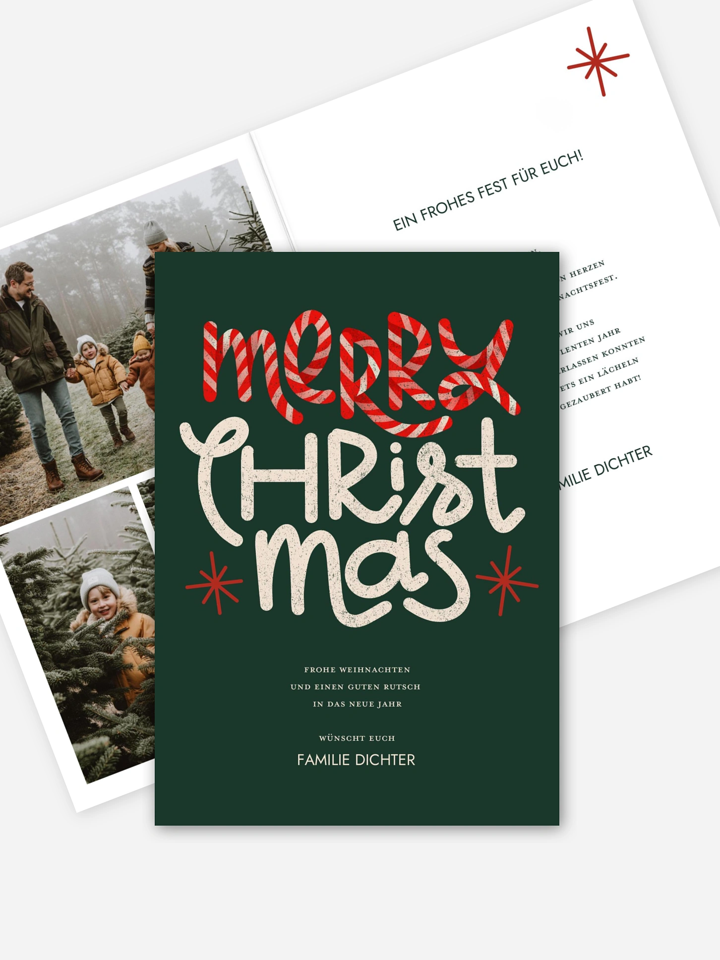 Weihnachtskarte Festlicher Glanz