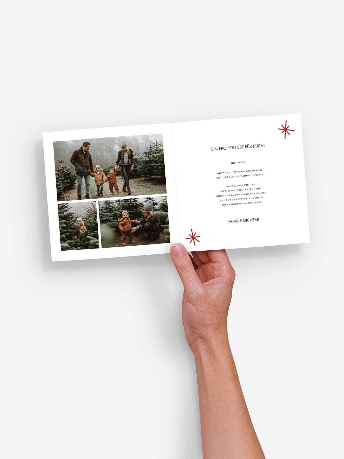 Weihnachtskarte Festlicher Glanz