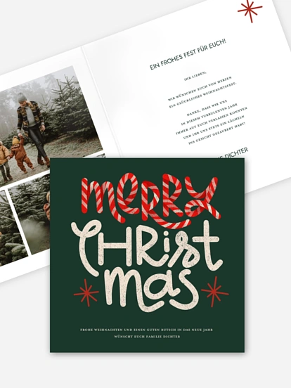 Weihnachtskarte Festlicher Glanz