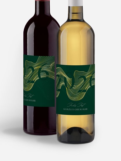 Flaschenetikett geschäftlich Gold Rush