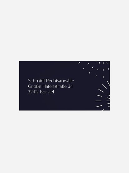 Empfängeraufkleber geschäftl. Weihnachten Fireworks