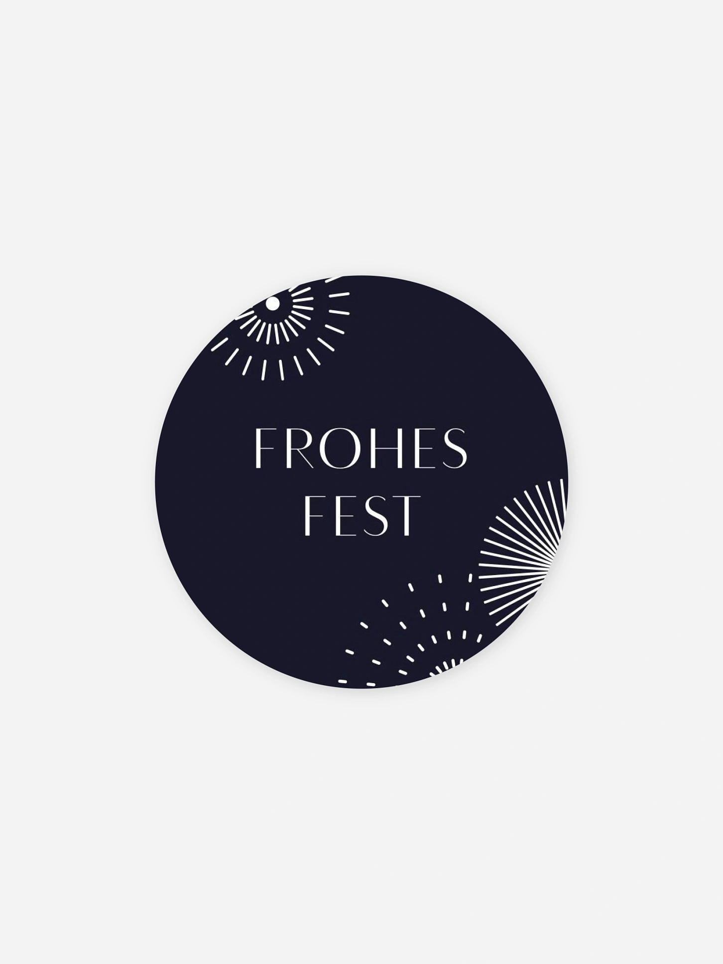 Geschenkaufkleber Geschäftlich Fireworks