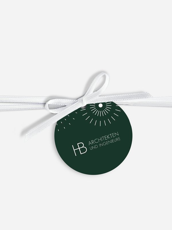 Geschenkanhänger Geschäftlich Fireworks