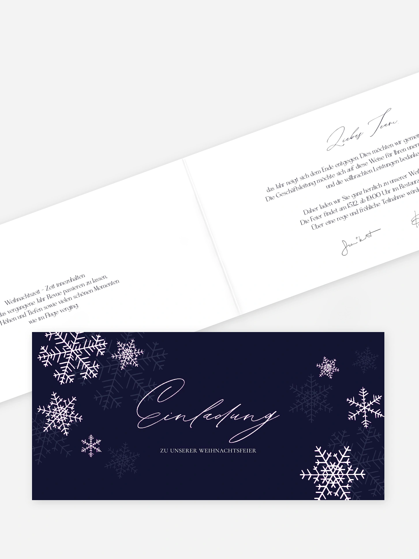 Weihnachtsfeier Joyful Snowflake
