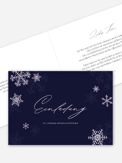 Weihnachtsfeier Joyful Snowflake