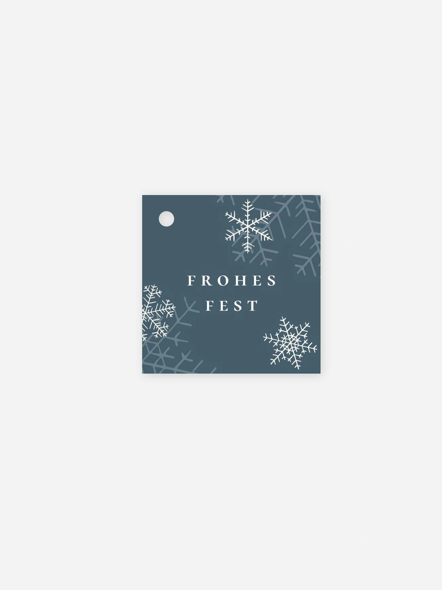 Geschenkanhänger Geschäftlich Joyful Snowflake