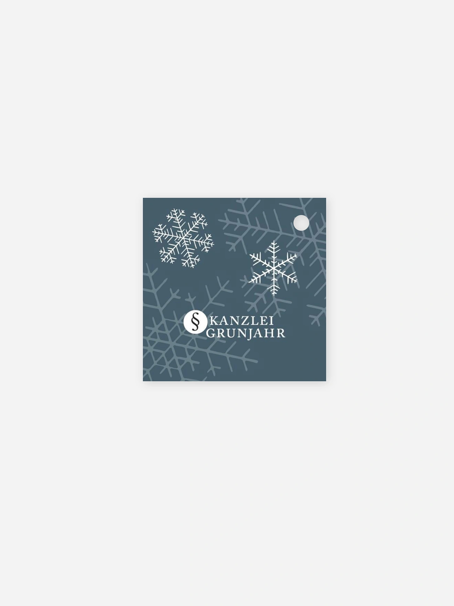 Geschenkanhänger Geschäftlich Joyful Snowflake
