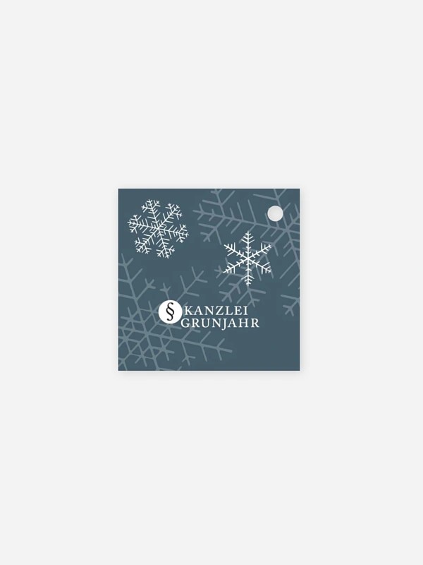 Geschenkanhänger Geschäftlich Joyful Snowflake