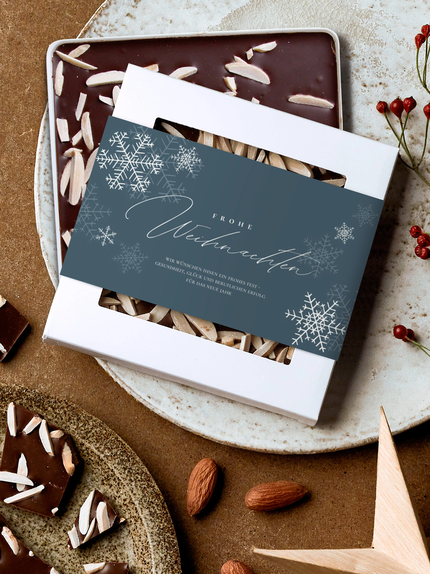 Schokobox geschäftlich Joyful Snowflake