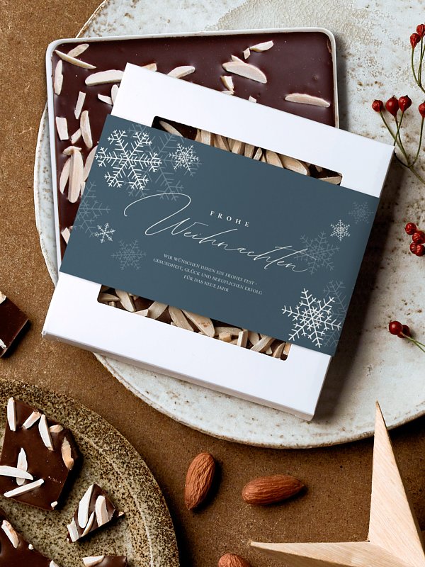 Schokobox geschäftlich Joyful Snowflake