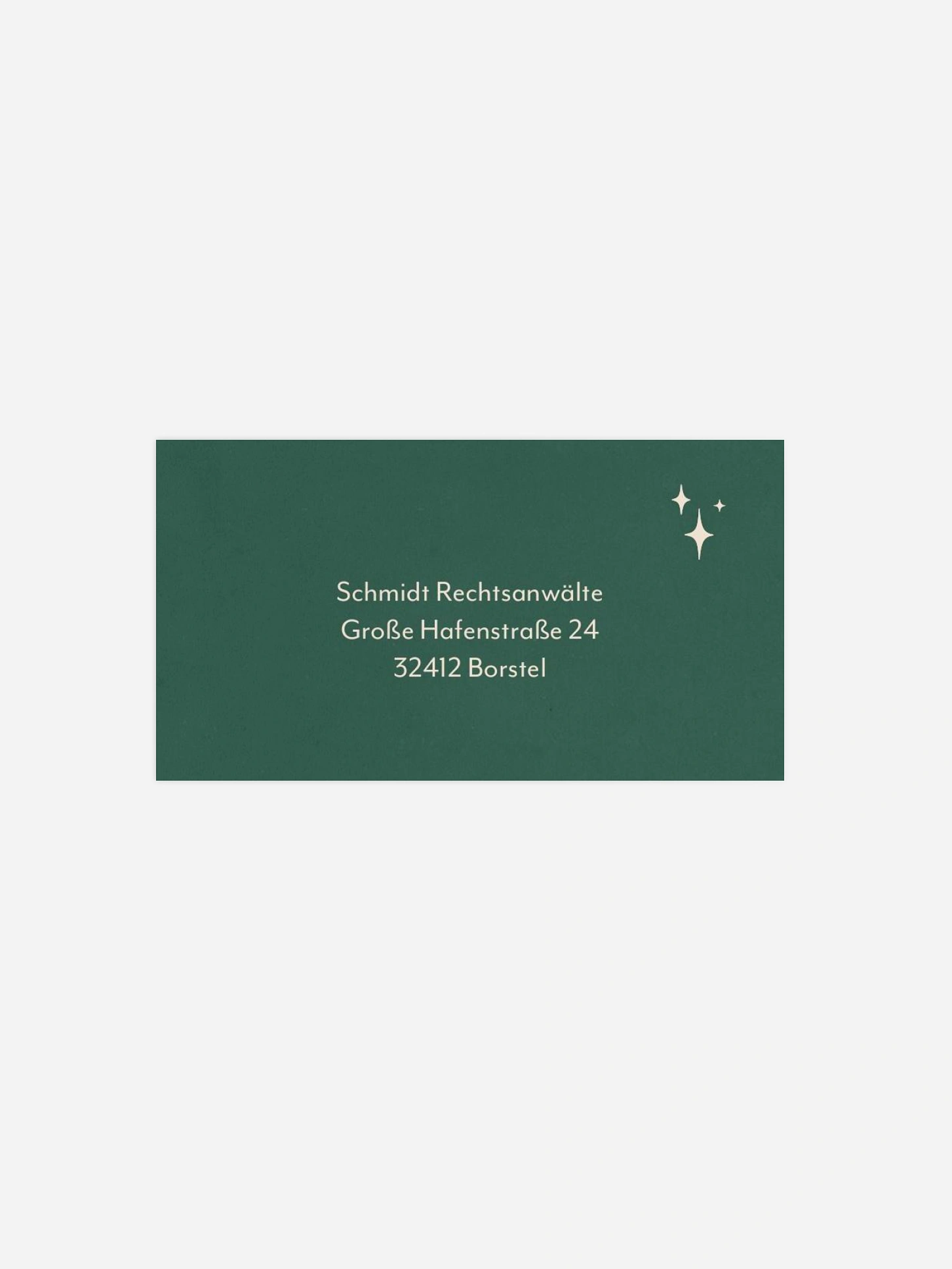 Empfängeraufkleber geschäftl. Weihnachten Festglanz