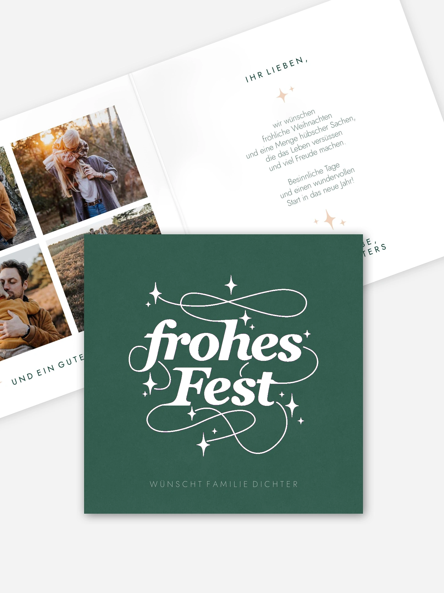 Weihnachtskarte Festglanz