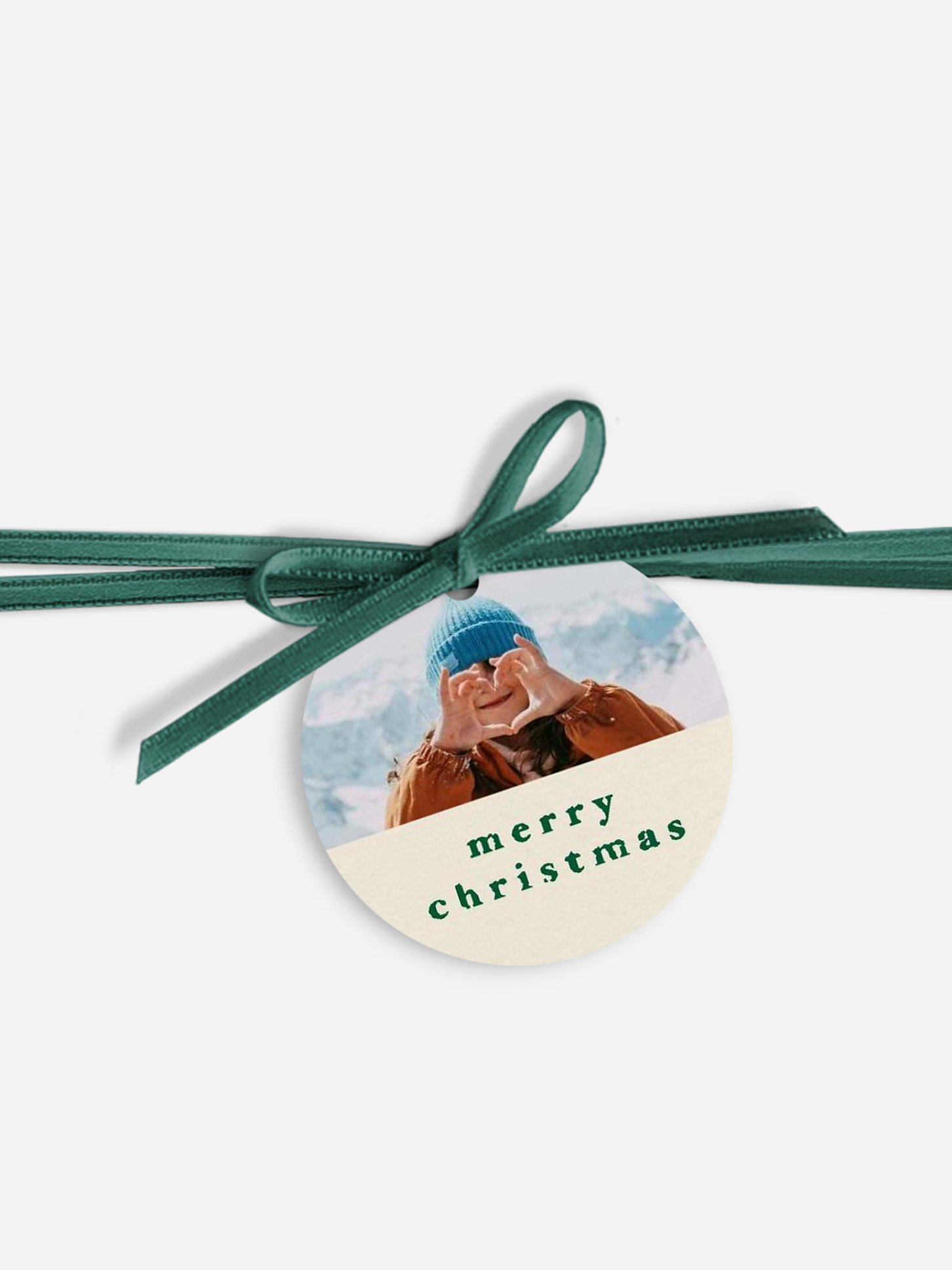 Geschenkeanhänger Vintage Tanne