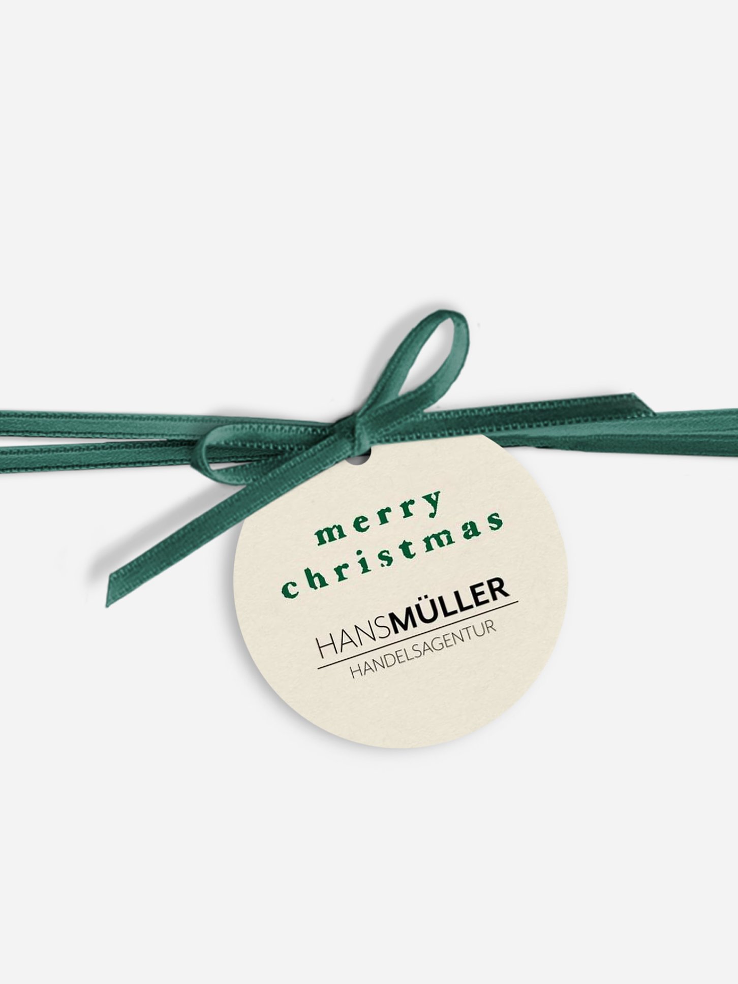 Geschenkanhänger Geschäftlich Vintage Tanne