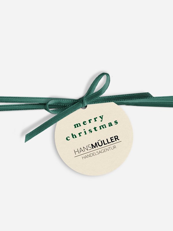 Geschenkanhänger Geschäftlich Vintage Tanne