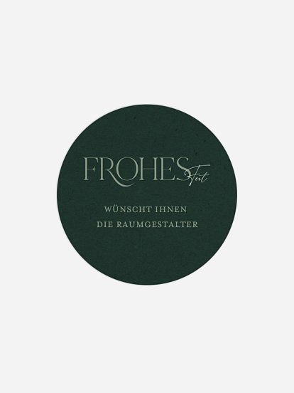 Geschenkaufkleber Geschäftlich Festive Wishes