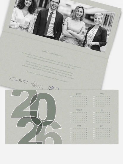 Geschäftliche Weihnachtskarte Successful Year